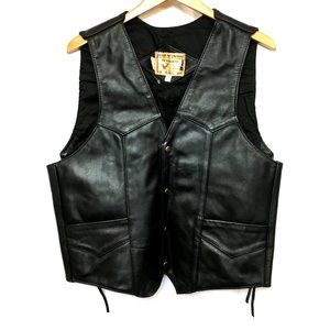 Bikers Leather Moto Vest El Venado VTG